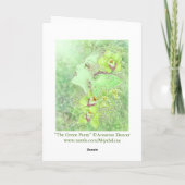 Carte de voeux Green Faery (Dos)