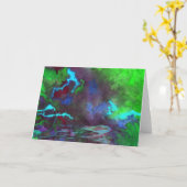 Carte de voeux Green Fusion 2 (Fleur jaune)