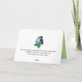 Carte de voeux Green Parrot 2 (Dos)