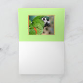 Carte de voeux Green Parrot 2 (Intérieur)