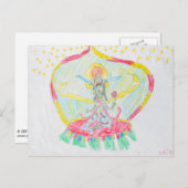 Carte de voeux Green Tara (Devant / Derrière)