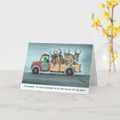 Carte de voeux Green Weenii "Mauvais Gnus" (Fleur jaune)