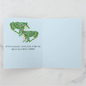 Carte de voeux : Grenouille d'anniversaire pour en (Intérieur)