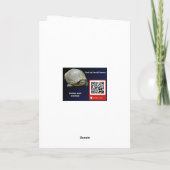 Carte de voeux Grey Squirrel Happy Holidays (Dos)