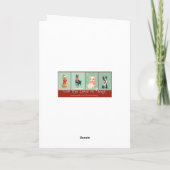 Carte de vœux Greyhound pour les fêtes (Dos)