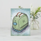 Carte de voeux grille (Debout devant)