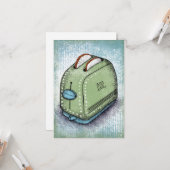 Carte de voeux grille (Devant/Arrière en situation)