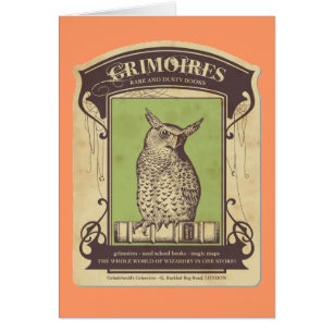 Carte de voeux Grimoires Owl