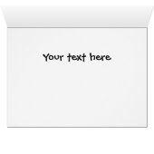 Carte de voeux Grinning Face Classic Gradient (Intérieur Horizontal (Bas))