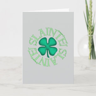 Carte de vœux gris Slainte