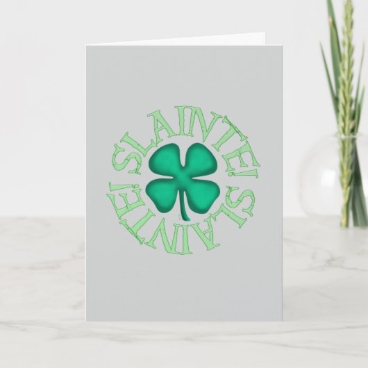 Carte de vœux gris Slainte (Devant)