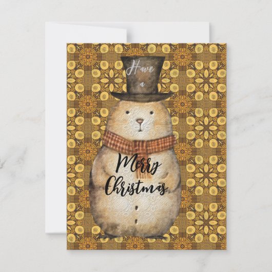 Carte de vœux Ground Hog Flat (Devant)