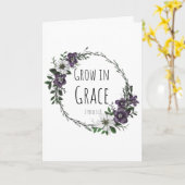 Carte de vœux Grow in Grace (Fleur jaune)