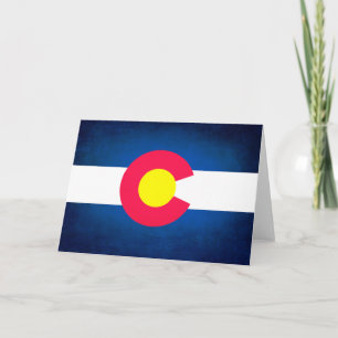 Carte de voeux Grunge Colorado