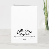 Carte de voeux grunge gothique de poupée (Dos)