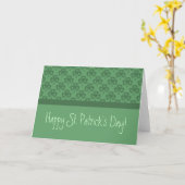 Carte de voeux Grunge Shamrock (Fleur jaune)