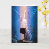 Carte de voeux Guardian Angel (Fleur jaune)