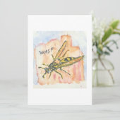 Carte de vœux Guêpe (Debout devant)