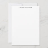 Carte de vœux Guêpe (Dos)