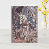 Carte de voeux Guinevere Pendragon Pagan (Fleur jaune)