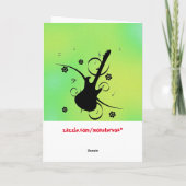 Carte de vœux guitare (Dos)