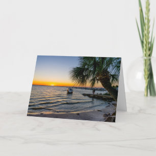 Carte de voeux Gulf Breeze Florida Sunset