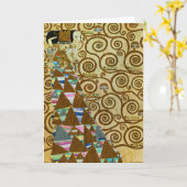 Carte de voeux Gustav Klimt (Fleur jaune)