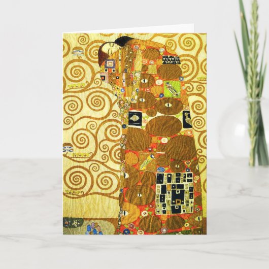 Carte de voeux Gustav Klimt Fulfillt (Devant)