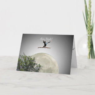 Carte de voeux - Gymnaste Aim High