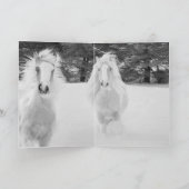 Carte de voeux Gypsy Mare et Foy Run Horse (Intérieur)