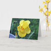Carte de voeux "Halito" Choctaw Iris (Fleur jaune)