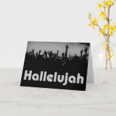Carte de voeux Hallelujah (Fleur jaune)