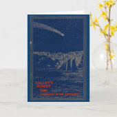 Carte de voeux "HALLEY'S COMET" (Fleur jaune)