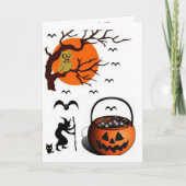 Carte de voeux Halloween (Devant)