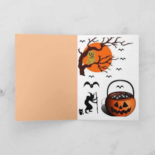 Carte de voeux Halloween (Intérieur)