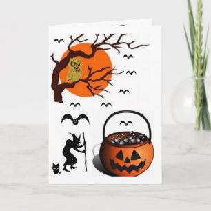 Carte de voeux Halloween