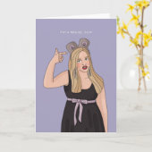 Carte de voeux Halloween (Fleur jaune)