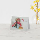 Carte de voeux Hallowe'en (Fleur jaune)