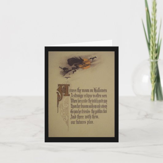 Carte de voeux Halloween (Devant)