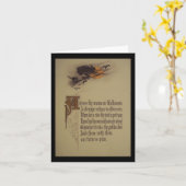 Carte de voeux Halloween (Fleur jaune)