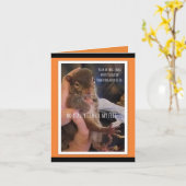 Carte de vœux Halloween (Fleur jaune)