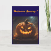 Carte de vœux Halloween (Devant)