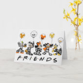 Carte de voeux Halloween (Fleur jaune)