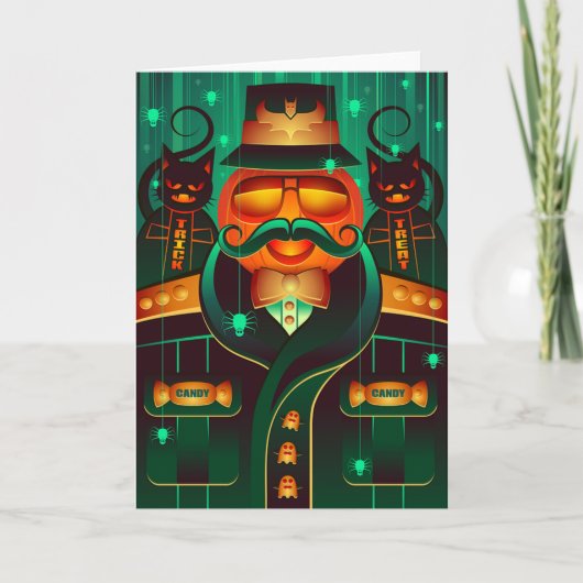 Carte de voeux Halloween (Devant)
