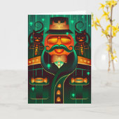 Carte de voeux Halloween (Fleur jaune)