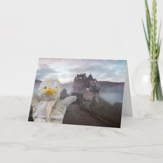 Carte de vœux Halloween. (Devant)