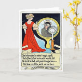 Carte de voeux Hallowe'en (Fleur jaune)