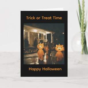 Carte de vœux Halloween à l'ancienne