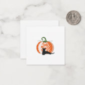Carte de vœux Halloween/Automne à plat (Devant/Arrière en situation)