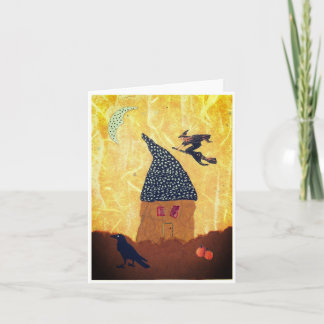 Carte de voeux Halloween avec Minuscule Maison, So